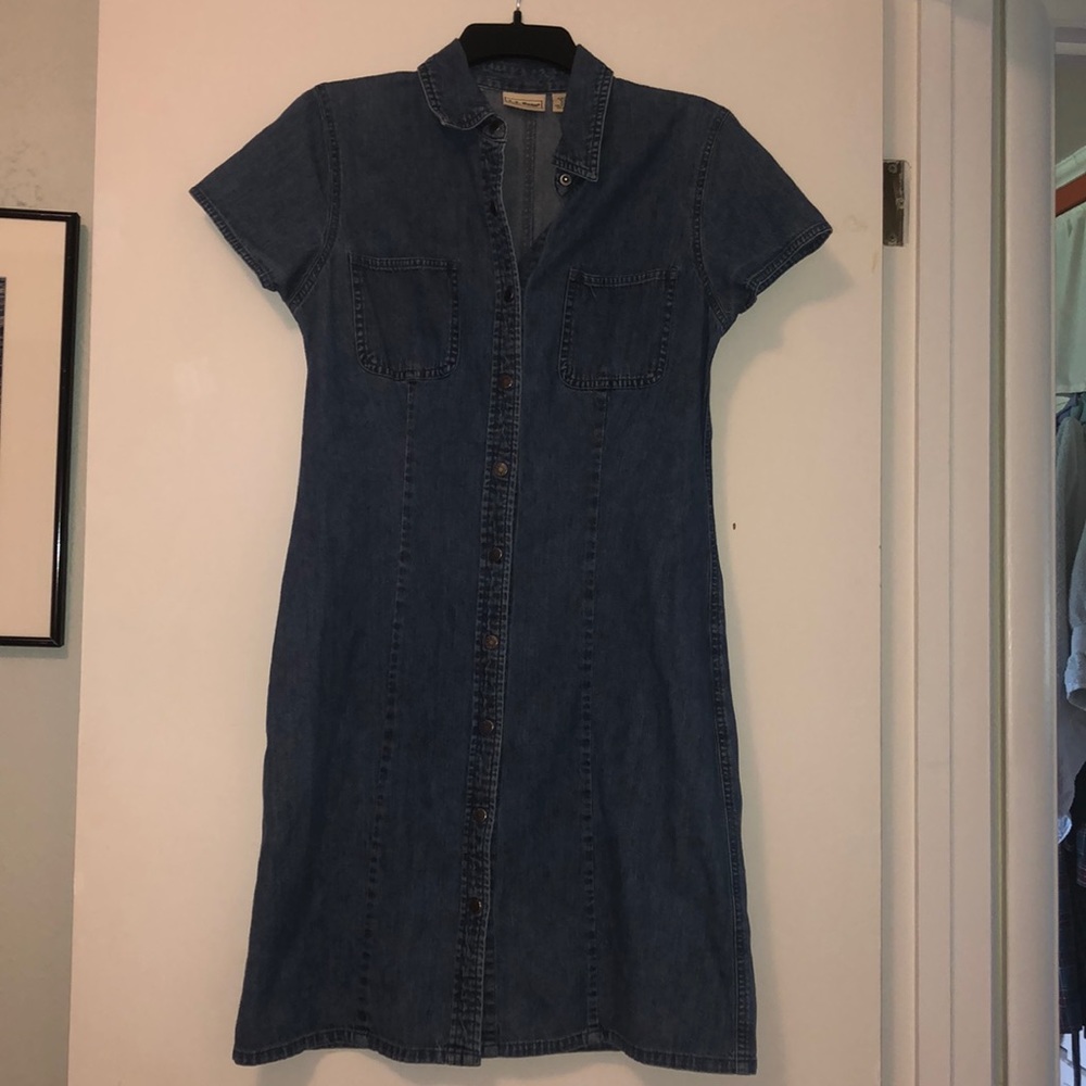 FINAL OFFER: Vintage L.L. Bean denim shirt dress